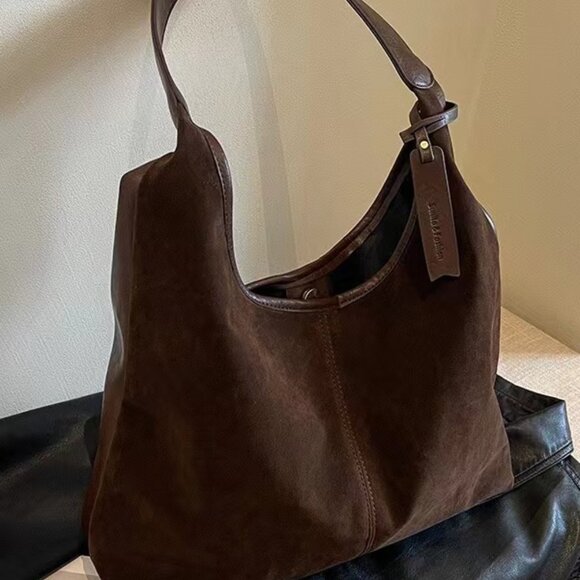 Handbags - suede shoulder bag